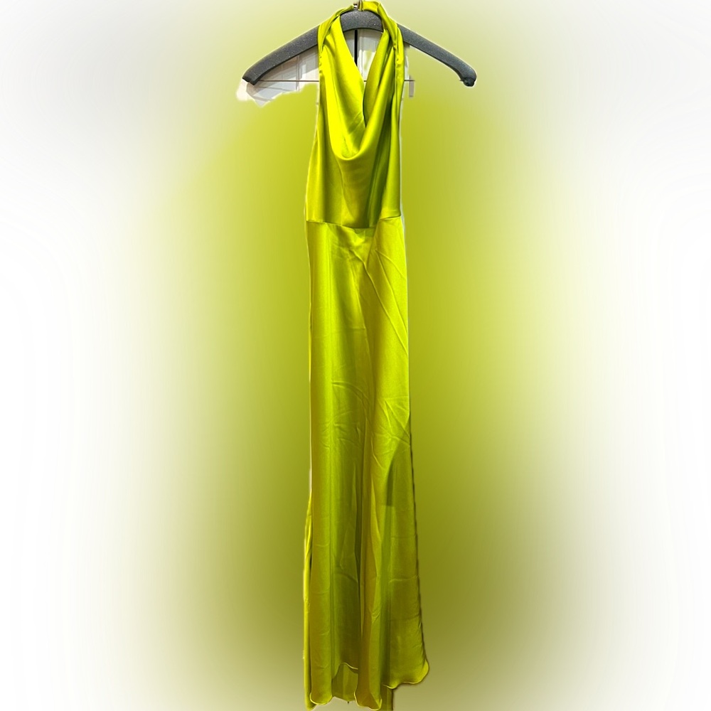 BOOHOO Small Elegant Lime Green Dress
